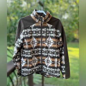 Powder River Outfitters By Panhandle Men's Aztec Southwestern Jacket Size Large